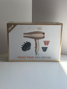 NIB Conair Infiniti PRO Frizz-Free 1875W Salon AC Motor Hair Dryer Rose